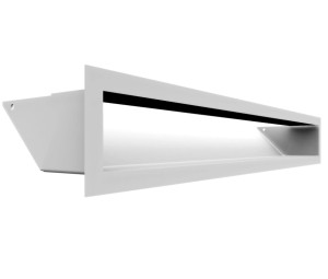 kratka kominkowa luft 45S 90x600 mm (front bez łączeń) - kolor biały