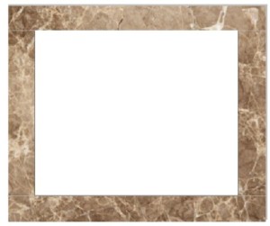 Ramka marmurowa jasnobrązowa do wkładu Antek