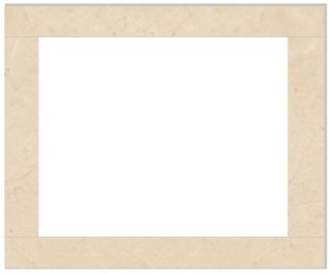 Ramka marmurowa kremowa do wkładu Antek