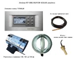 Zestaw sterujący do kominka z płaszczem wodnym - Regulator RT-08G TATAREK BUFOR - SOLAR + Przepustnica powietrza fi 150, podtynkowy