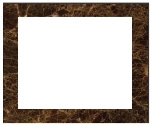 Ramka marmurowa brązowa do wkładu Maja