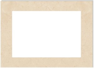 Ramka marmurowa kremowa do wkładu Zibi