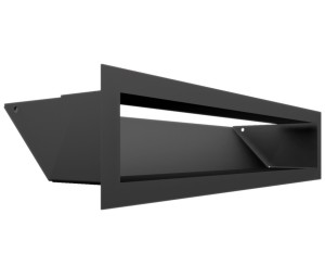 kratka kominkowa luft 45S 90x400 mm (front bez łączeń) - kolor czarny
