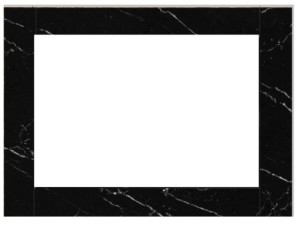Ramka marmurowa czarna do wkładu Zibi