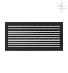 kratka wentylacyjna 22x45 czarna z żaluzją