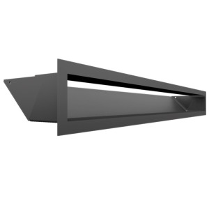 kratka kominkowa luft 45S 90x800 mm (front bez łączeń) - kolor grafitowy