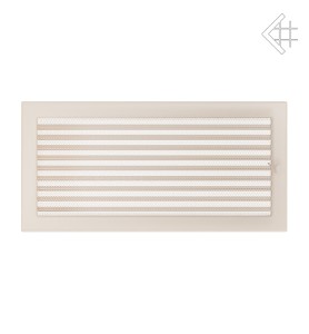 kratka wentylacyjna 22x45 kremowa małe oko z żaluzją