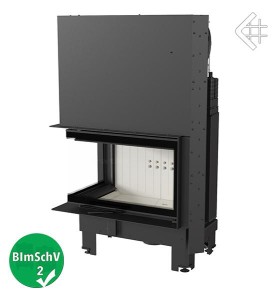 wkład kominkowy powietrzny stalowy MBM 10 lewy BS gilotyna (szyby łączone bez szprosa) z acumotte + dolot, moc  4-13kw 