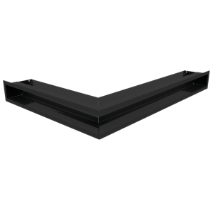 kratka wentylacyjna luft narożny SF (płytka) prawy 547x766x90 mm - kolor czarny