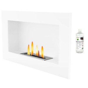 Biokominek UNIFLAM 70x40cm biały mat