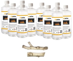 ZESTAW BIOPALIWO 10szt + DREWIENKA BRZOZA 2szt