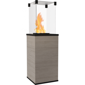 Ogrzewacz gazowy PATIO MINI M spiek kwarcowy  NATURALI OSSIDIANA VENA GRIGIA - sterowanie manualne, 4,9-8,2 kW 