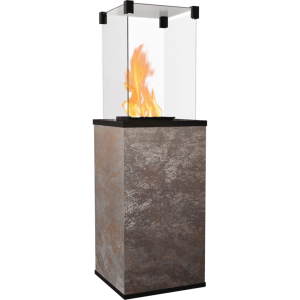 Ogrzewacz gazowy PATIO MINI M spiek kwarcowy  OXIDE NERO - sterowanie manualne, 4,9-8,2 kW