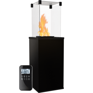 Ogrzewacz gazowy PATIO MINI spiek kwarcowy COLLECTION NERO ASSOLUTO - automatyka pilot, 4,0-8,2 kW