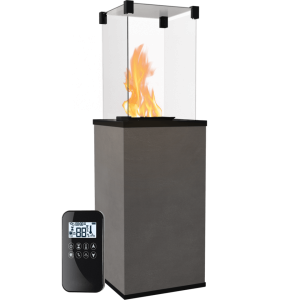 Ogrzewacz gazowy PATIO spiek kwarcowy  CALCE ANTRACITE - automatyka pilot, 4,0-8,2 kW 