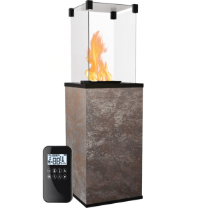Ogrzewacz gazowy PATIO spiek kwarcowy OXIDE NERO - automatyka pilot, 4,0-8,2 KW 