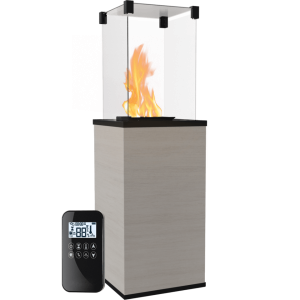 Ogrzewacz gazowy PATIO spiek kwarcowy NATURALI OSSIDIANA VENA CHIARA - automatyka pilot, 4,0-8,2 KW 