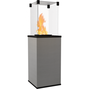 Ogrzewacz gazowy PATIO M spiek kwarcowy  FILO ARGENTO - sterowanie manualne, 4,9-8,2 kW 