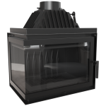 Wkład kominkowy powietrzny żeliwny z szybrem Simple Z/S lewy BS, wylot fi 200 , moc 15 kw