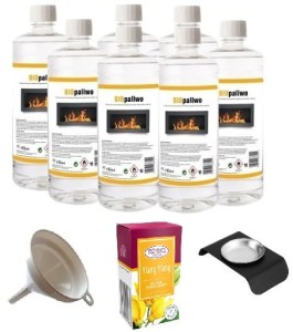 ZESTAW BIOPALIWO 7szt + pojemnik do aromaterapii + Yalng Ylang +  lejek 