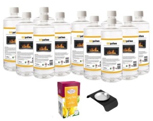 ZESTAW BIOPALIWO 11szt + pojemnik do aromaterapii + olejek Yalng Ylang
