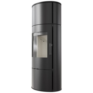 Piec wolnostojący Koza Rollo z krążkami akumulacyjnymi, termotec, wylot spalin fi 150 + dolot, moc 7kW