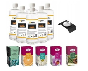 ZESTAW BIOPALIWO 6szt + 5 olejków do aromaterapii + pojemnik do aromaterapii