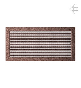 kratka wentylacyjna 22x45 miedziana małe oko z żaluzją