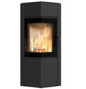 Piec wolnostojący Koza ODYN S z termotec z wylotem spalin fi 150 + dolot, moc 8kW