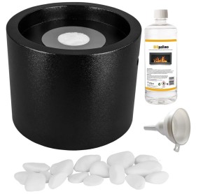 biokominek MOON MINI czarny mat