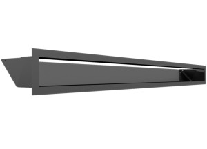 kratka kominkowa luft 45S 90x1000 mm (front bez łączeń) - kolor grafitowy 