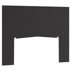 Blacha podstawa stalowa pod piec KARI 80 czarna 113,5x52 cm prostokątna 