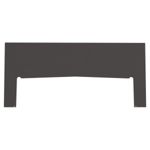 Blacha podstawa stalowa pod piec KARI 95 czarna 113,5x52 cm prostokątna
