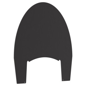 Blacha podstawa stalowa pod piec Tofa czarna 78,3x57,3 cm półokrągła