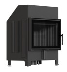 Wkład kominkowy powietrzny stalowy Zibi ECO z czarnym termotec + dolot, wylot fi 180, moc 9,9kw 