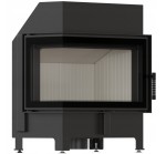 Wkład kominkowy powietrzny stalowy Zibi ECO lewy z termotec + dolot, wylot fi 180, moc 9,9kw