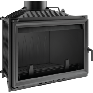 Wkład kominkowy powietrzny żeliwny z szybrem Wiktor, moc 14kw, wylot fi 180
