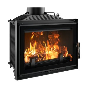 Wkład kominkowy powietrzny żeliwny z szybrem Wiktor DECO, moc 14kw, wylot fi 180