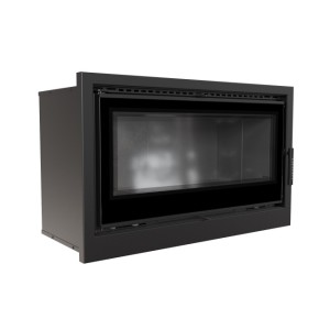 Kaseta kominkowa powietrzna stalowa Arke 95 z turbiną, z czarnym wyłożeniem, moc 14kW, wylot fi 200 