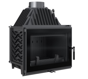 wkład kominkowy powietrzny żeliwny Zosia 12 + dolot, moc 12kW, wylot fi 150