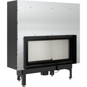 Wkład kominkowy powietrzny stalowy Nadia 14 gilotyna  z termotec + dolot, moc 14kW, wylot fi 200