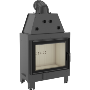 wkład kominkowy powietrzny stalowy MBA z termotec + dolot, moc 17kW, wylot fi 200