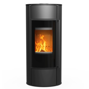 Piec wolnostojący Erik Aqua z płaszczem wodnym z termotec , wylot fi 150 + dolot, moc 10kW, wylot fi 150