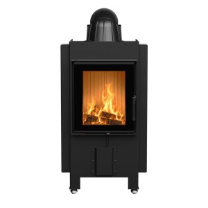Wkład kominkowy powietrzny stalowy LAWA z termotec, dolotem, wylot fi 200, moc 9 kW