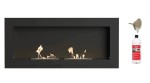 Biokominek wiszący naścienny GOLF 2 Flat 90 cm czarny