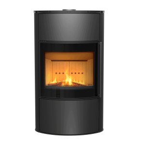 Piec wolnostojący Bjorn Aqua z płaszczem wodnym z termotec , wylot fi 150 + dolot, moc 10kW