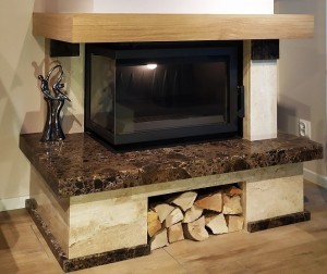 Obudowa kominkowa Reks do wkładu Simple M/S 8 (Smart) BS / Maja BS powietrzny z szybą boczna prawa lub lewą