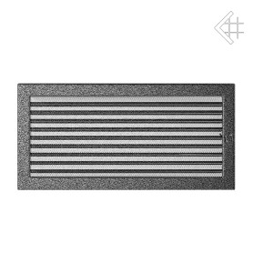 kratka wentylacyjna 22x45 czarno-srebrna małe oko z żaluzją