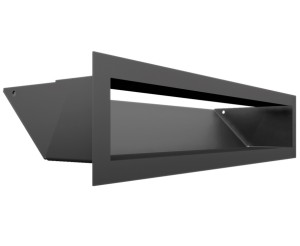 kratka kominkowa luft 45S 90x400 mm (front bez łączeń) - kolor grafitowy