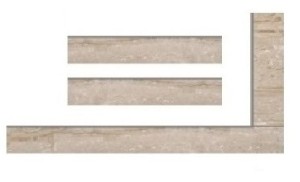 Ramka z beżowego marmuru do wkładu kominkowego Simple (SMART) M/S 8 BS i Maja 8 BS powietrznego prawy lub lewy